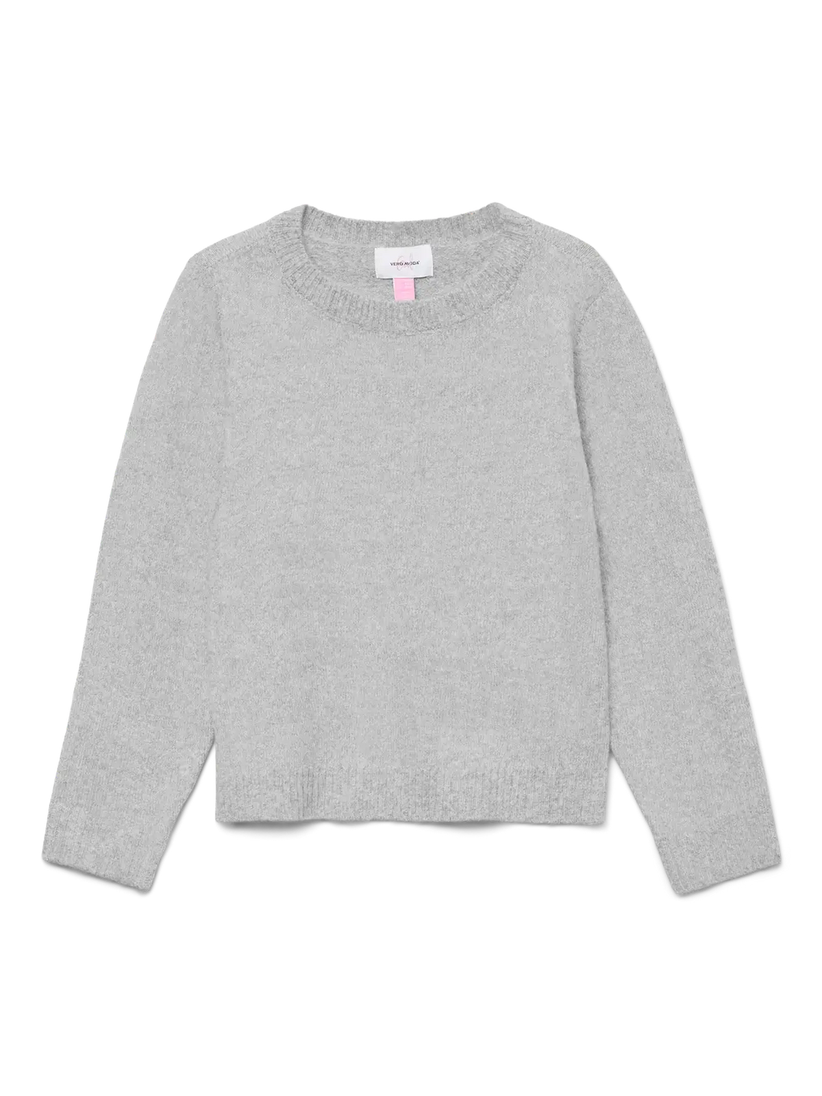 Grå - light grey - Vero Moda Girl - Striktrøje - 10291741