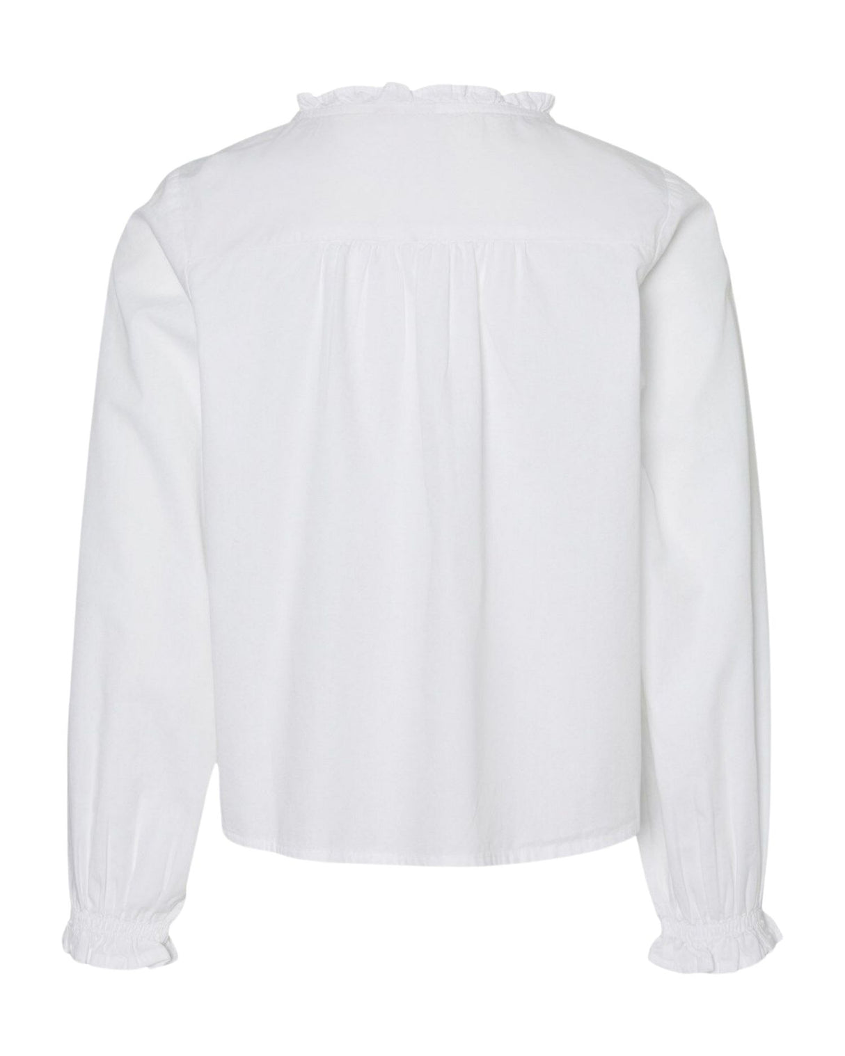 Hvid - snow white - Vero Moda girl - skjorte bluse - 10299028