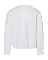 Hvid - snow white - Vero Moda girl - skjorte bluse - 10299028