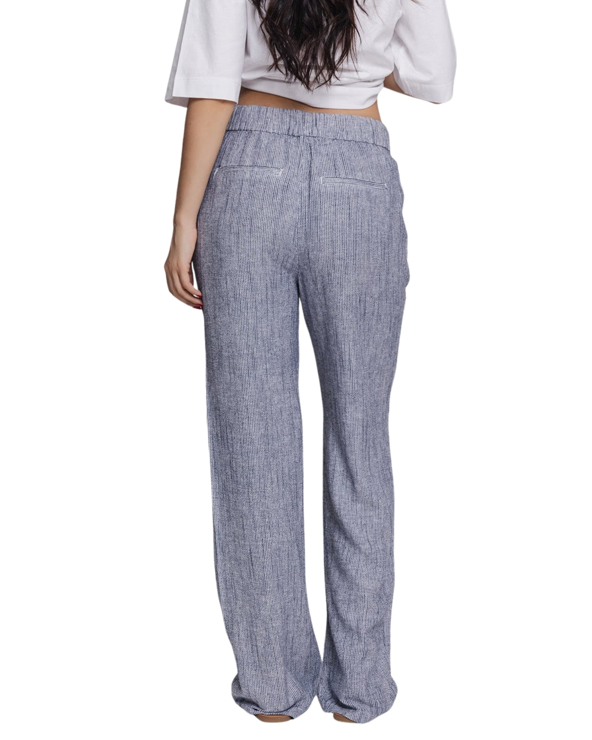 Dark Blue - Navy Blazer - Snow White - Vero Moda - Trousers - Stripes - 10308441