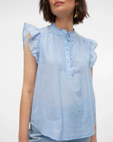 Blå - marina - snow white - Vero moda - top - 10314988