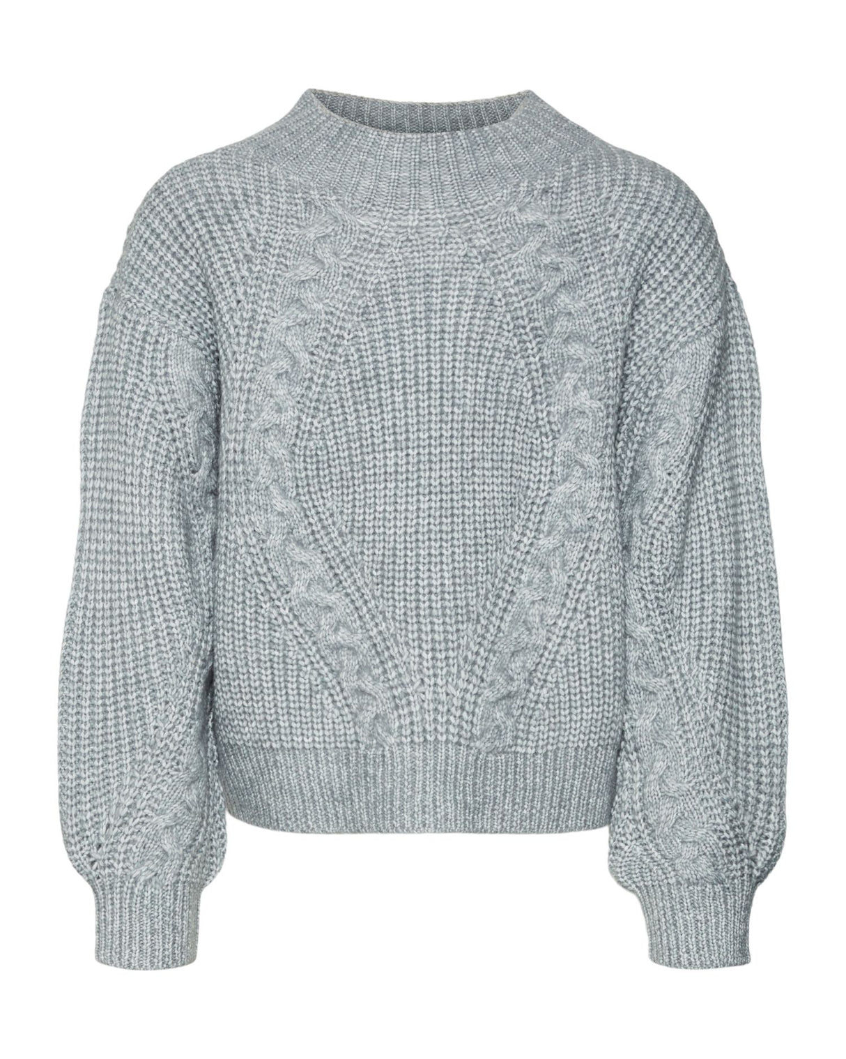 Grå - Light Grey Melange - Name it - Strik - 10315603