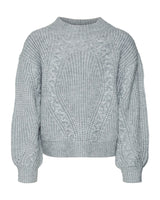 Grå - Light Grey Melange - Name it - Strik - 10315603