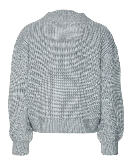 Grå - Light Grey Melange - Name it - Strik - 10315603