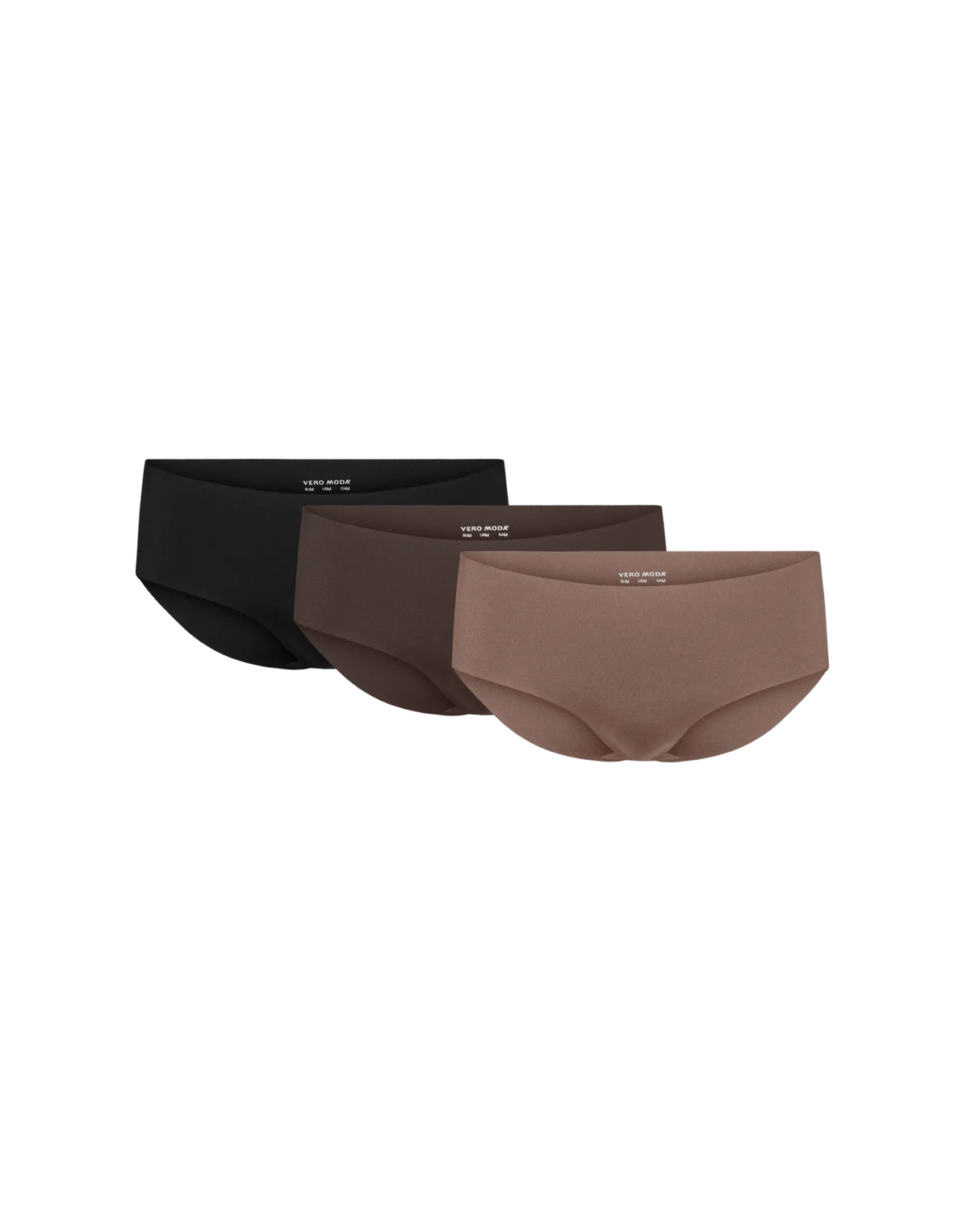 Brown Lentil/Brown Lent - Vero Moda - 3-pack - Hipsters - 10317245