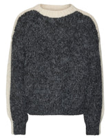 Grå - Dark Grey Melange - Vero Moda Girl - Striktrøje - 10318885