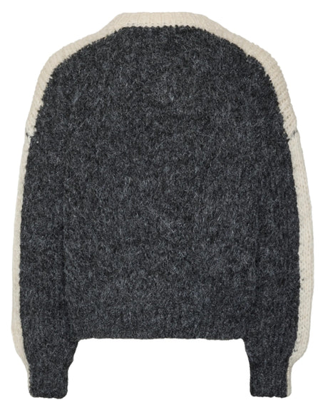 Grå - Dark Grey Melange - Vero Moda Girl - Striktrøje - 10318885