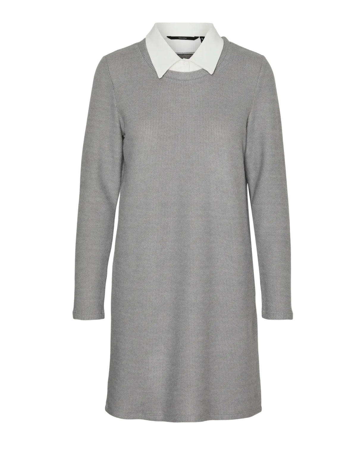 Grå - Medium Grey Melange - Vero Moda - Kjole - med krave - 10320270