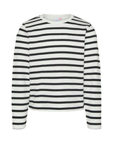 Hvid - Snow white-Black - Vero Moda - Bluse - 10323360