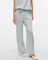 Grøn - Gray Mist - Vero Moda - Bukser - Striber - 10325865