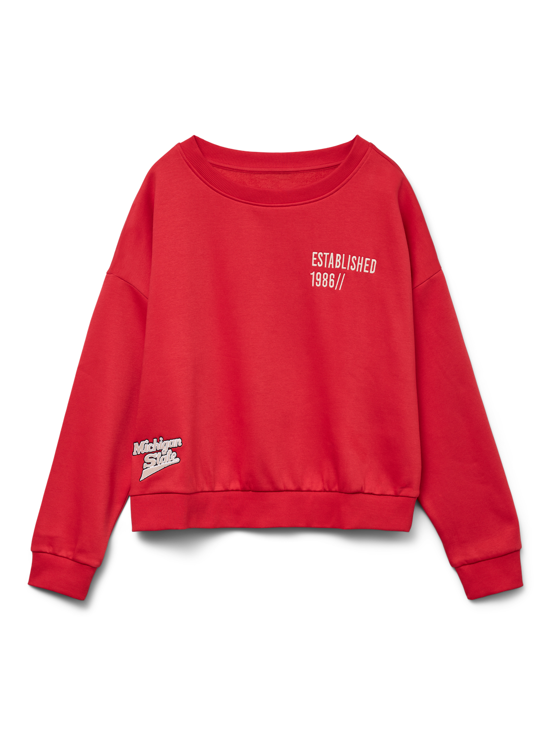 Rød - Ribbon Red/Michigans - Vero Moda - Sweatshirt - 10332448