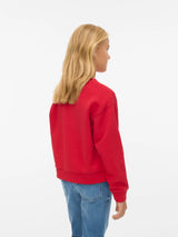 Rød - Ribbon Red/Michigans - Vero Moda - Sweatshirt - 10332448