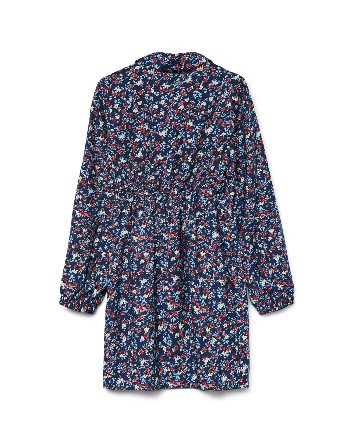 Mørkeblå - Navy Blazer/Flower - name it - kjole - 10332506