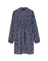 Mørkeblå - Navy Blazer/Flower - name it - kjole - 10332506