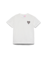 Hvid - Snow White/Leo heart - Vero Moda - T-shirt - 10335255
