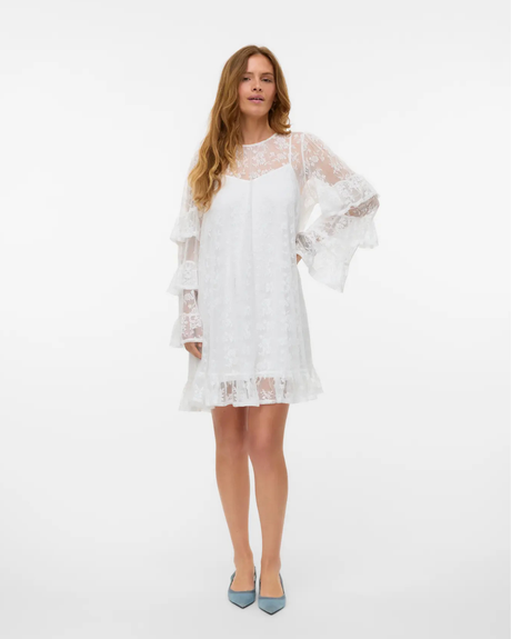 Hvid - cloud dancer - Vero Moda - Kjole - 10336993