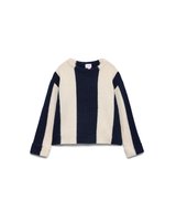 Mørkeblå - Navy Blazer/White - Vero Moda - Striktrøje - 10341436