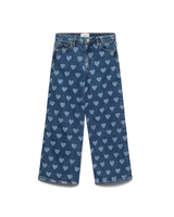 Blå - Medium Blue Denim - Vero Moda - Jeans - Hjerter - 10346279