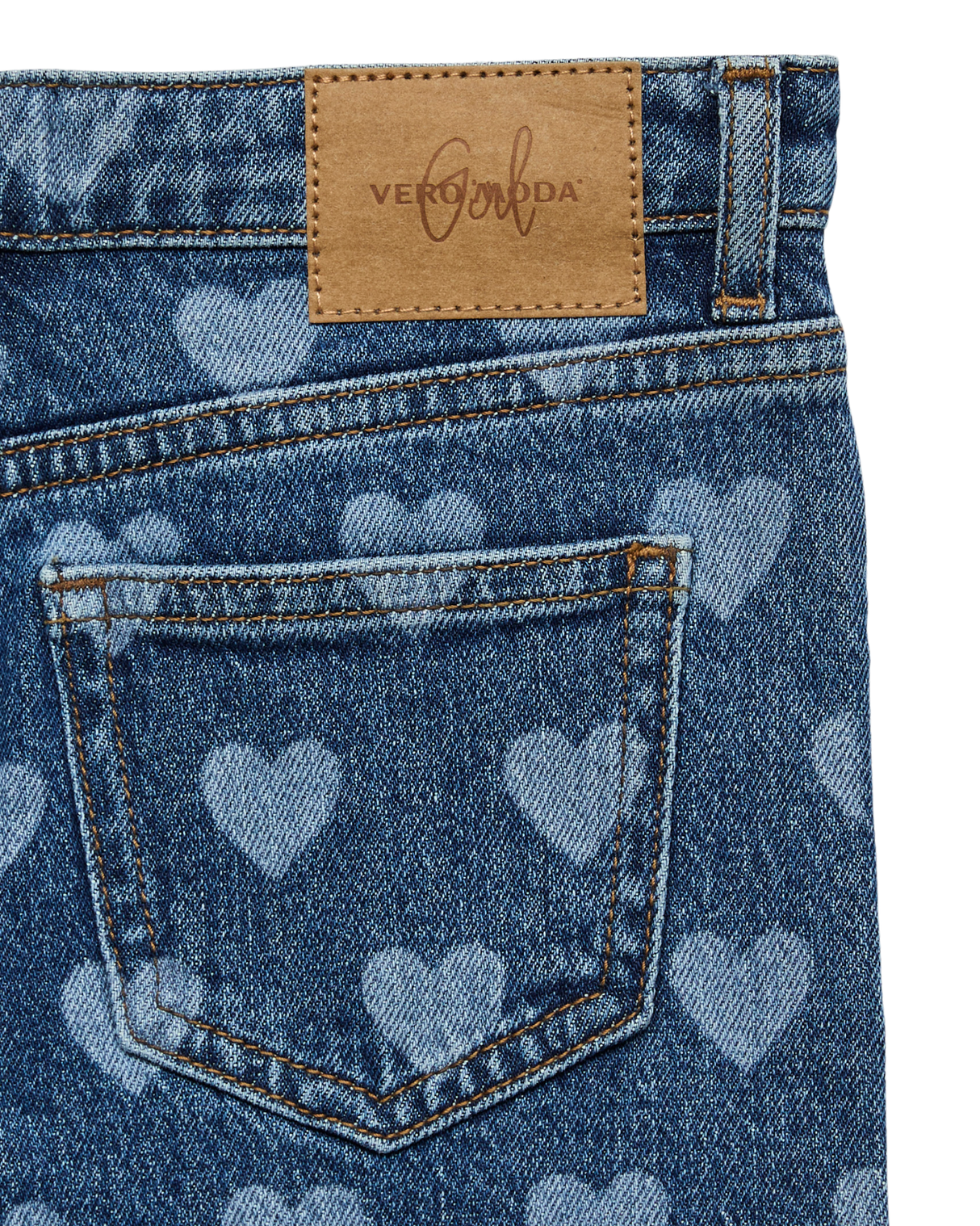 Blå - Medium Blue Denim - Vero Moda - Jeans - Hjerter - 10346279