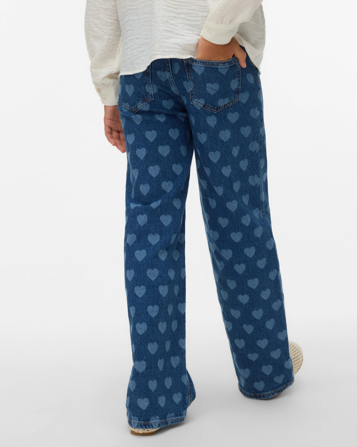 Blå - Medium Blue Denim - Vero Moda - Jeans - Hjerter - 10346279