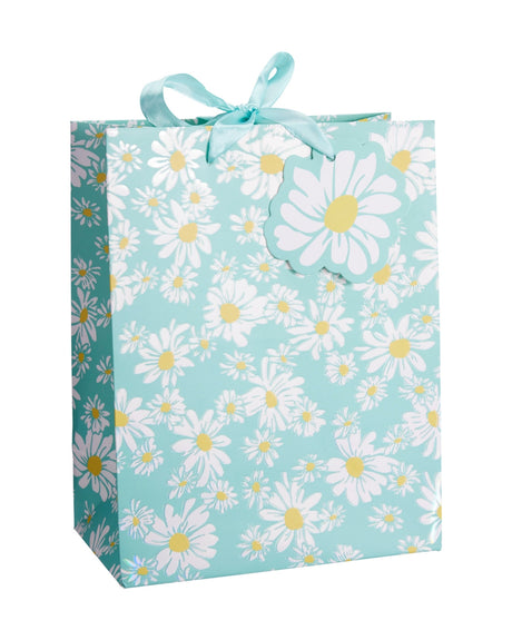Lille gavepose med blomsterdesign – 23 x 18 x 10 cm