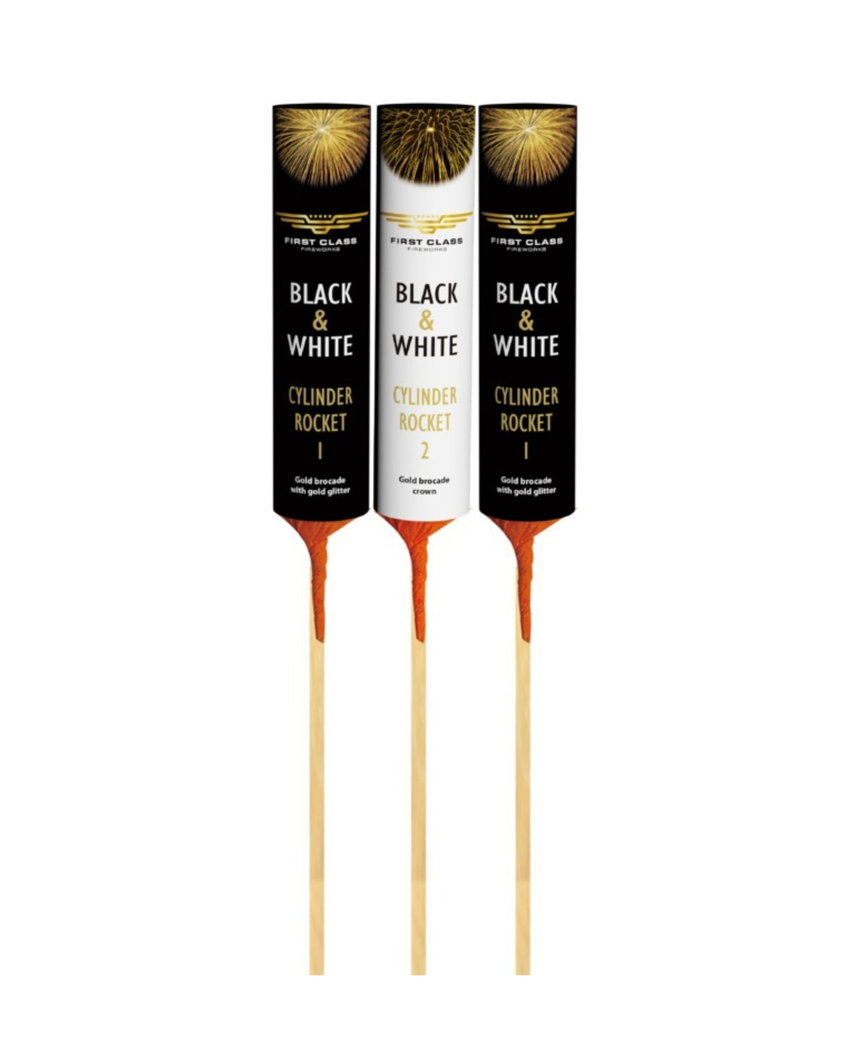 (161) Cylinderraket 3 stk