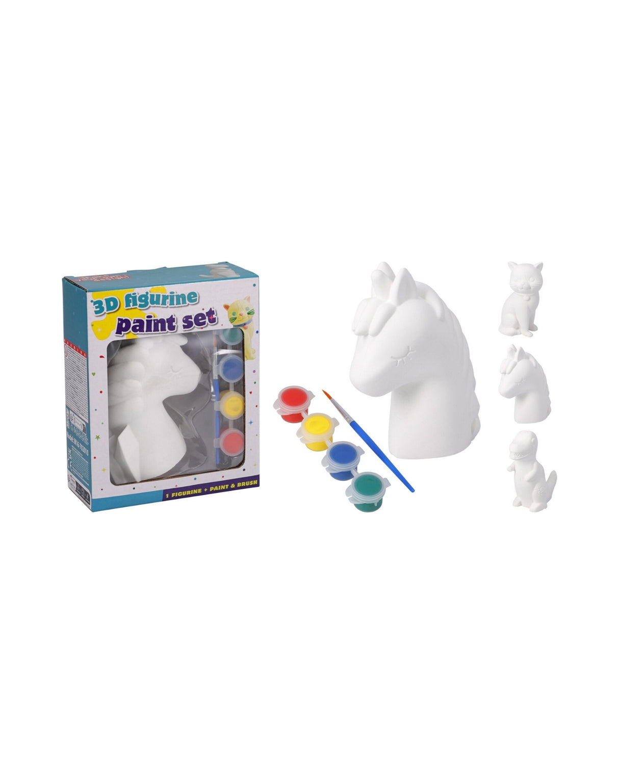 Malesæt Med 3D-Gipsfigur