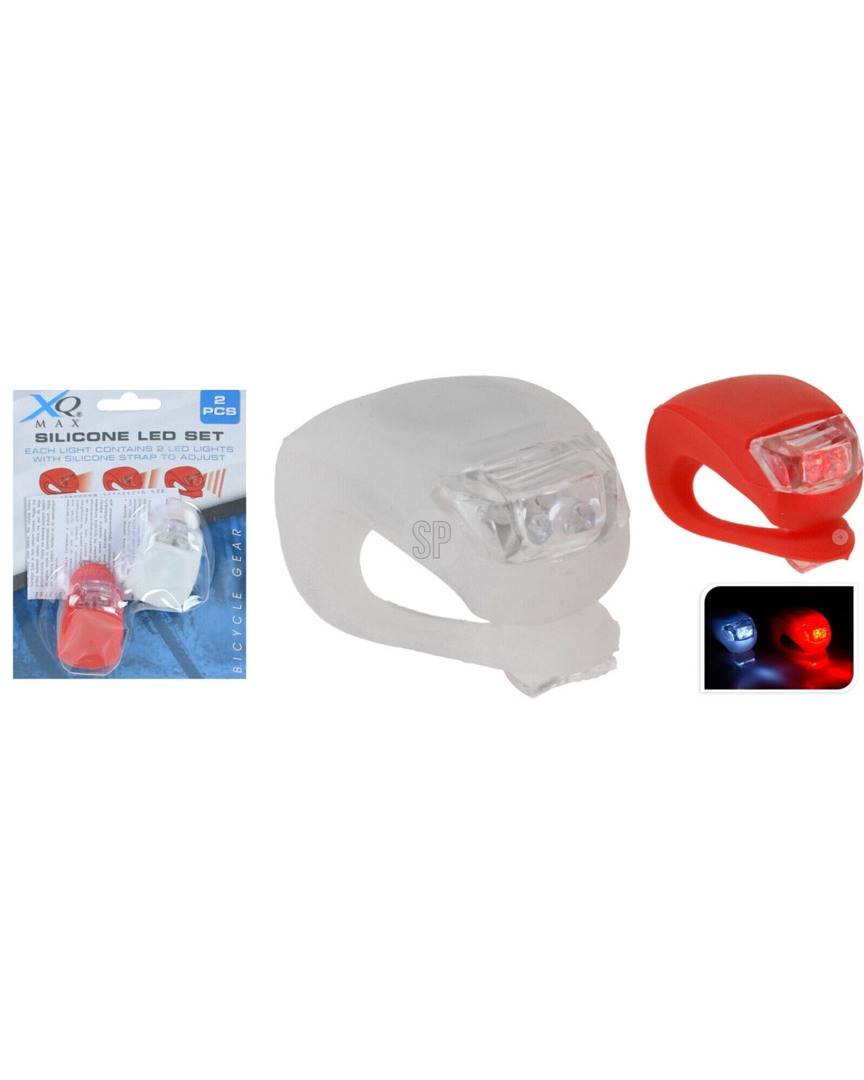 Bicycle lights 2pcs - LED - Silicone