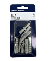 Plug tacon 8X40 nylon 10 pcs