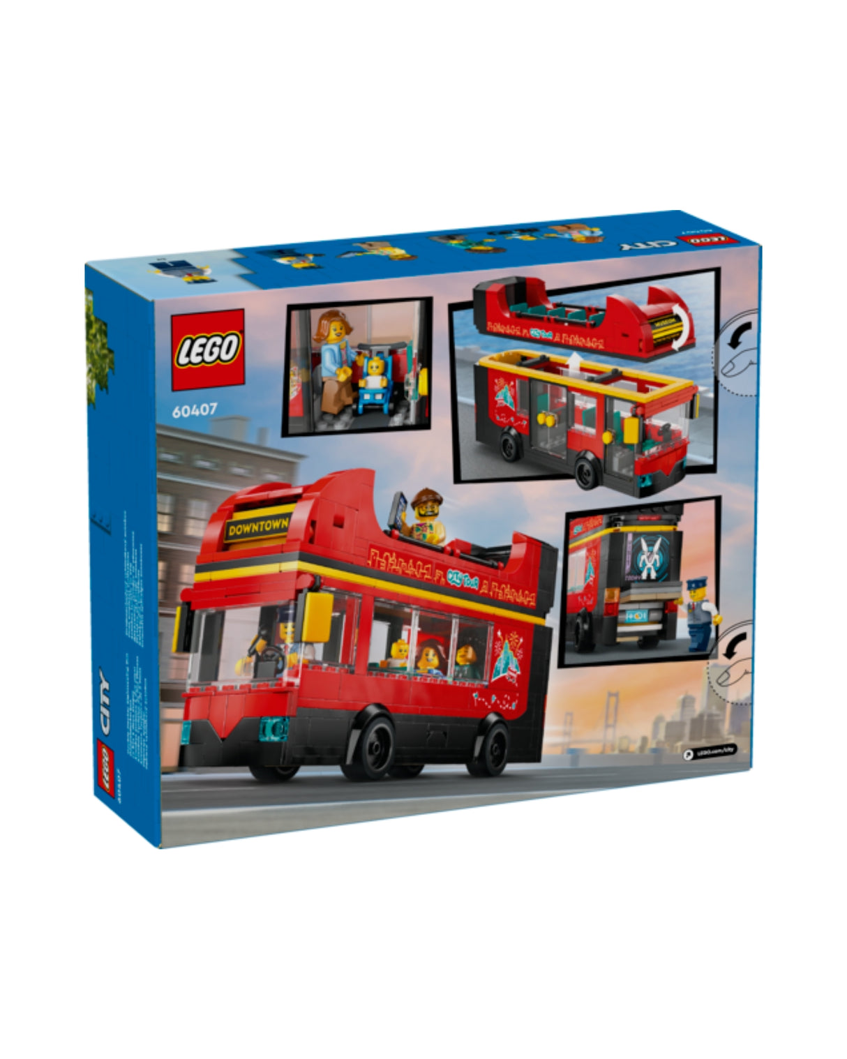 LEGO 60407 Red Double Decker Tourist Bus - LEGO City