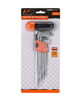 Torx L-form nøglesæt – 9 dele – CrV stål