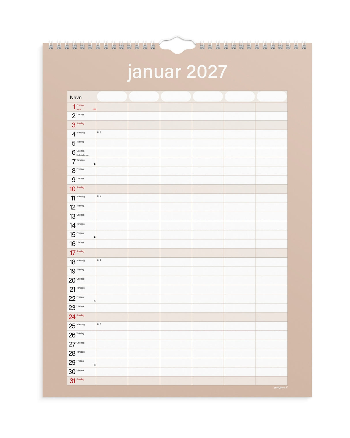 Studie Familiekalender Simply 2026/2027