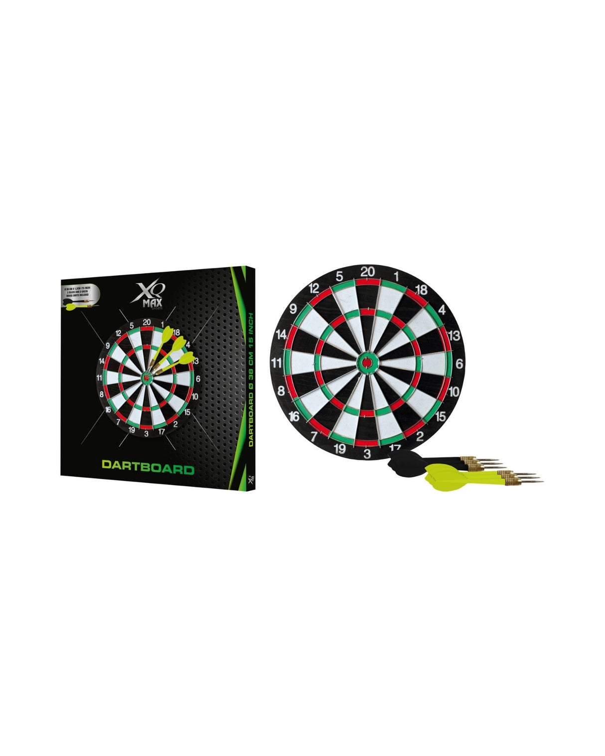 Dartskive med 6 pile