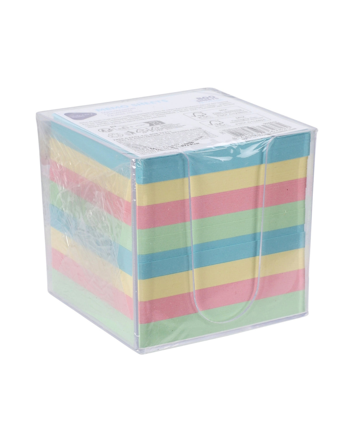 Notisblok i PP-holder – 800 Ark - Regnbue
