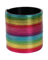 Fjeder 10 cm - Regnbuefarver