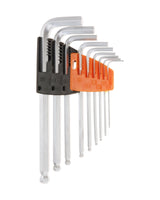 Torx L-form nøglesæt – 9 dele – CrV stål