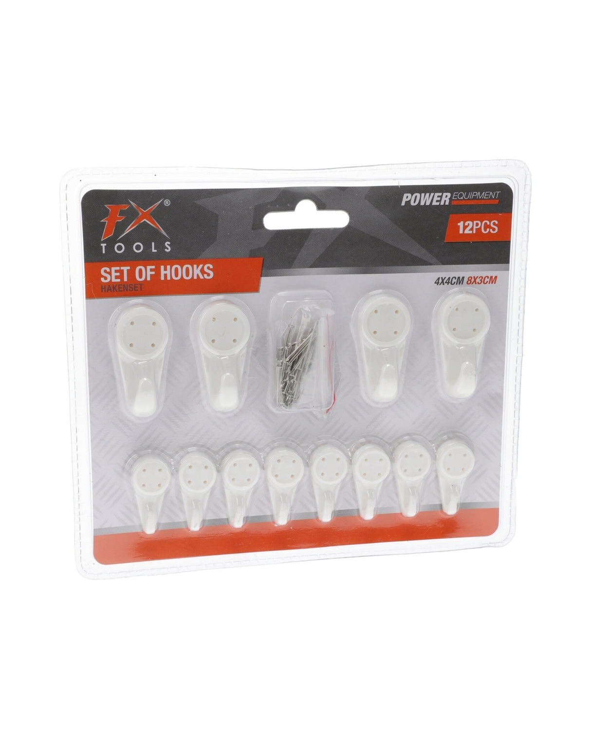 Hooks with steel nails 12 pcs.