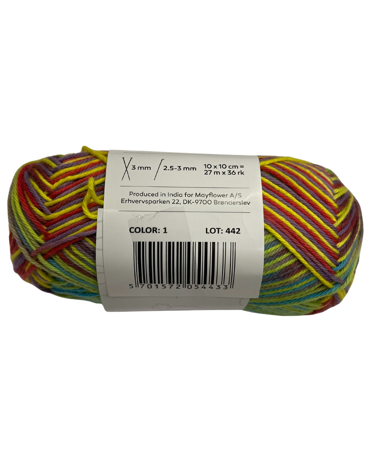Bomuld garn Farmers Yarn print 8/4 50 g. fv. 01