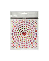 Stickers 1 Ark - små hjerter 15x16,5 cm