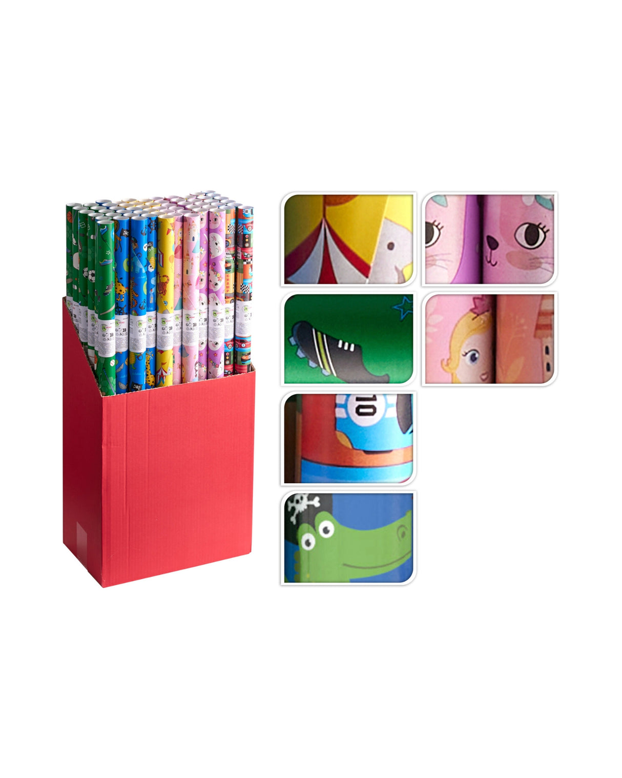 Pakpapir – 70 x 200 cm, Børnedesign (2025)