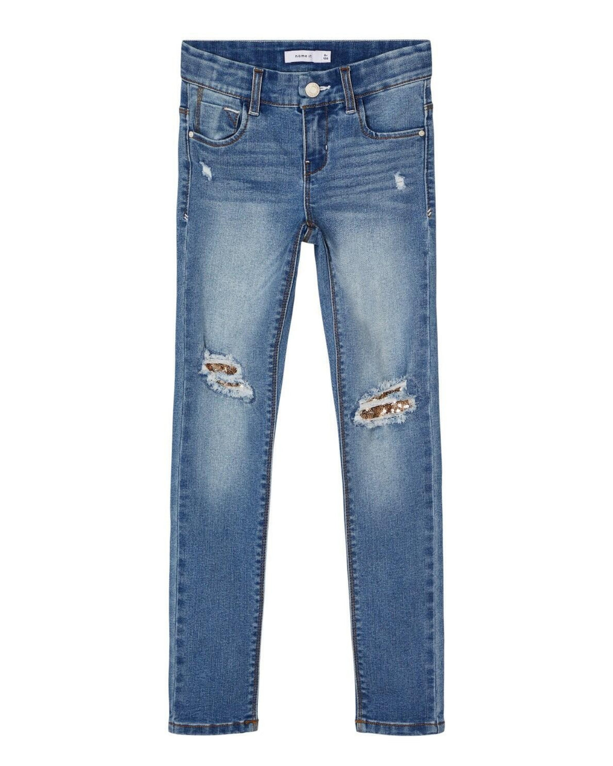 Blå - Medium blue denim - Name it  - jeans - 13185448