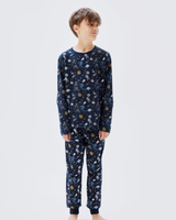 Blå - dark sapphire - Name it - Nattøjssæt - space - 13190225
