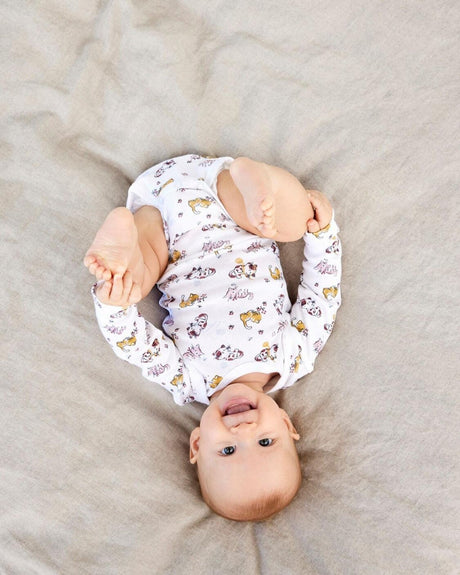 Lilla valerian/hvid Name it 3-pack body med kat (langeærmer) - 13198645