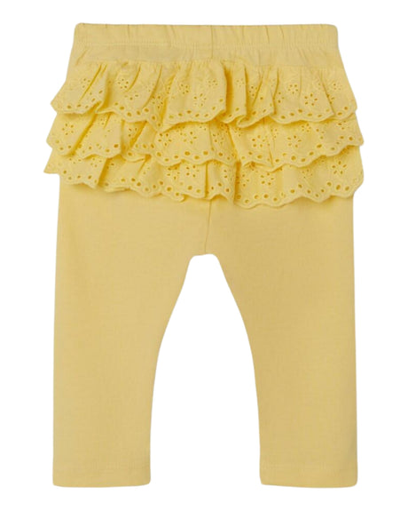 Gul pineapple Name it leggings med blonder bagpå - 13201135