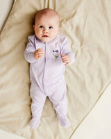 Lavendel Orchid/hvid Name it 2-pack jumpsuit med feer (med fødder, med knapper) - 13206275