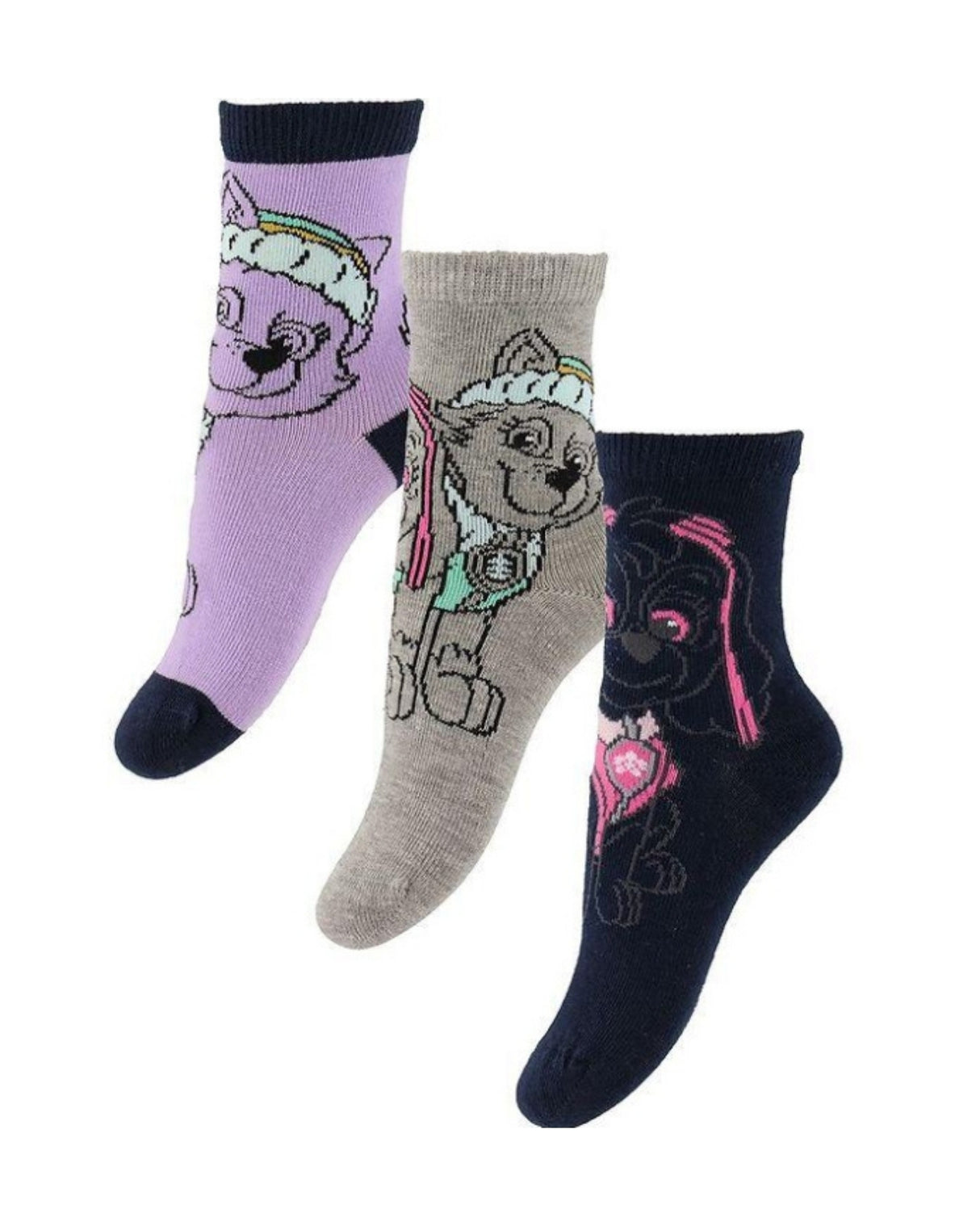 Lilla/navy/grå Name it sokker med Paw Patrol - 13212456