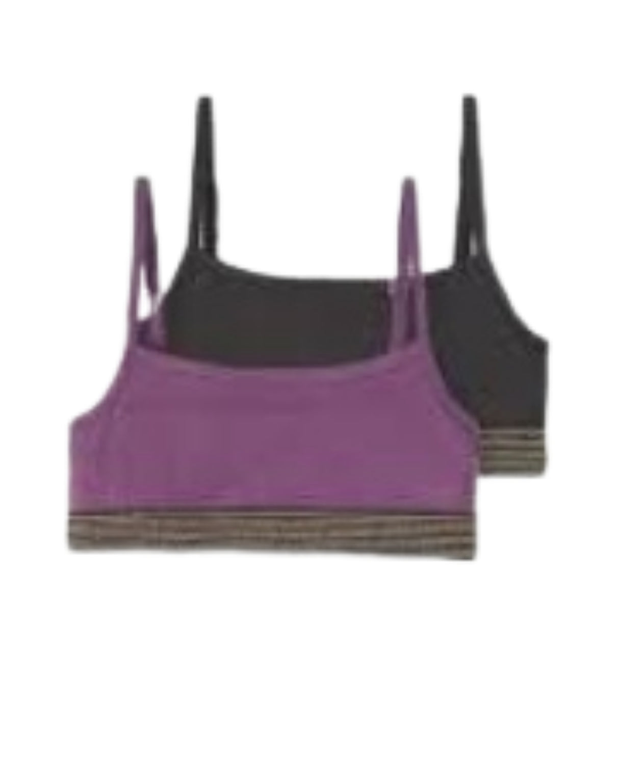 Lilla/sort/guld name it 2-pack kort top (undertøj) - 13217734