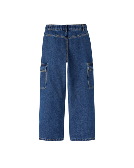 Blå - Dark Blue Demin - Name it - Cargo Jeans - 13220709