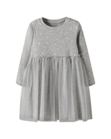 Grå - Grey Melange - Name it - kjole - 13221711