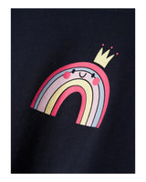Mørkeblå - Dark Sapphire - Name it - Langærmet T-shirt - Regnbue - 13224957